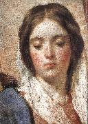 VELAZQUEZ, Diego Rodriguez de Silva y Detail of  Virgin Mary wearing the coronet Sweden oil painting artist